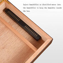 SHAO1 Cigar Humidor, Portasigari di Legno Portatile di Viaggio Portasigari Esterna Humidor Caso Cigar Box di Stoccaggio con L'igrometro E Umidificatore (260 * 220 * 66Mm),D