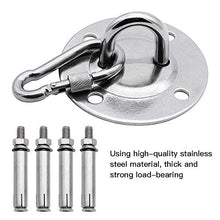 Gancio per Soffitto acciaio inossidabile 2 Pezzi Gancio per Sacco Boxe con la vite Carico Massimo 500 kg per Sospensioni Pesanti Amache Sacchi di Sabbia Yoga Aerea Sedia Sospesa Sacco Boxe