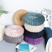 Pillowcase Cuscino per Sedile Rotondo, Cuscino Decorativo per Divano Cuscino per Pavimento, Usato per Divano da Ufficio e Famiglia, 33 cm (Cammello)