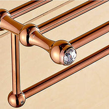 MGWA Retro scaffale Bagno/scaffale del Bagno dell'hotel del Bagno della casa del Bagno Perforato di Rame Arrotondato Grassetto del Diamante di Singolo Strato
