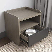 XUSHEN-HU comodino in legno comodino di stoccaggio armadi camera da letto mobili comodini per camera da letto/soggiorno/studio camera comodini (colore : grigio, dimensioni: 43 x 40 x 50 cm)