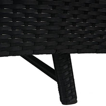 Mendler Lettino Regolabile da Esterno Savannah Acciaio polyrattan 220x70x88cm Antracite con Cuscino Grigio