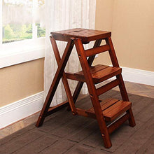 WGFGXQ Scaletta scaletta Scaletta Sgabello Pieghevole in Legno massello Sgabello Multifunzionale per Cucina Sgabello Piccolo scaletta Scala 2 Colori Opzionale 325 * 910mm Sgabello Pieghevole (Color