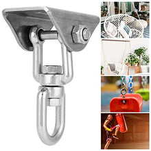 Aigid Piastra Fissa Swing, Amaca Girevole in Acciaio Inox Gancio Appendiabiti Piastra Fissa Accessorio per Sedia sospesa