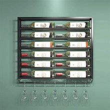zvcv Portabottiglie per Vino Portabottiglie per Vino da casa Calici da Cucina Portabottiglie per liquori Carrello Vuoto Area controllata per umidità se Pre-Statua, 75X10X85Cm