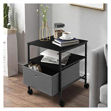 WSZMD Comodini Tavoli Laterali con Cassetti E Conservazione Scaffale 2 Tier Comodino Comodino Stand Notturno per Piccoli Spazi Camera da Letto Comodini, Comodino