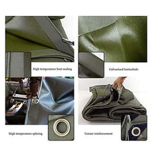 MTYLX Telo Multiuso per Esterni ， Telo, Impermeabile con Occhielli Telo in Telo Resistente Agli Strappi Protettivo per Mobili da Giardino, Piscina, Auto, Camion 17 Dimensioni 550G / M²,Verde,2X4 M