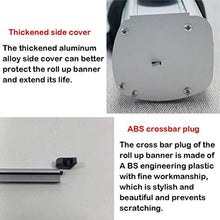 □ Per il business □ Roll up Banner trasparente, scudo di distanziamento sociale, banner portatile, adatto per saloni, ristoranti, uffici, mense scolastiche, protezione dello sputo, protezione da starn
