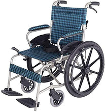 Sedie A Rotelle Semoventi, Manuale di Viaggio di Transito Portatile, Pieghevole in Lega di Alluminio Leggero Scooter per Anziani Disabili con Freno Pneumatico Gonfiabile Carrello per Scooter per Anzi