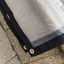 ZXHQ Telone Giardino Impermeabile 4x4m, Teloni Impermeabili Occhiellati Trasparenti, Telo di Protezione Trasparente Multiuso Resistente UV per Gazebo Balcone Camper