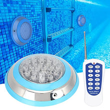 Crisis Luce LED per Piscina, Luce Subacquea 24W AC 12V 24LED, Illuminazione Impermeabile con Telecomando RGB, Luce per Piscina interrata montata a Parete RC per Paesaggio, Giardino, fontane pubbliche