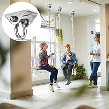 NACTECH Gancio per Soffitto in Acciaio Inossidabile Gancio a Parete con Rotazione di 180 °per Amaca Lampada a Sospensione Altalena Sacco da Boxe Yoga