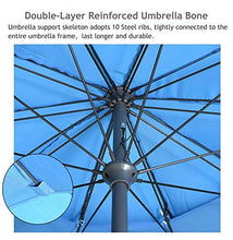 ZJM Ombrellone Ombrellone da Esterno per Ombrellone Resistente, Ombrellone da Giardino Kaki Antivento Offset per la Stanza sul Retro, Include la Base Ombrello Riempita d'Acqua