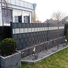 Thermoplast® - 6 strisce di protezione per recinzioni, 9,5 cm x 52 m, antracite, 19 cm x 20 pezzi
