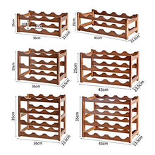 ZHAORU Portabottiglie in Legno massello, Supporto per Organizer per Bar, Ripiani per Bottiglie di Champagne, Perfetti per la casa e la Cucina