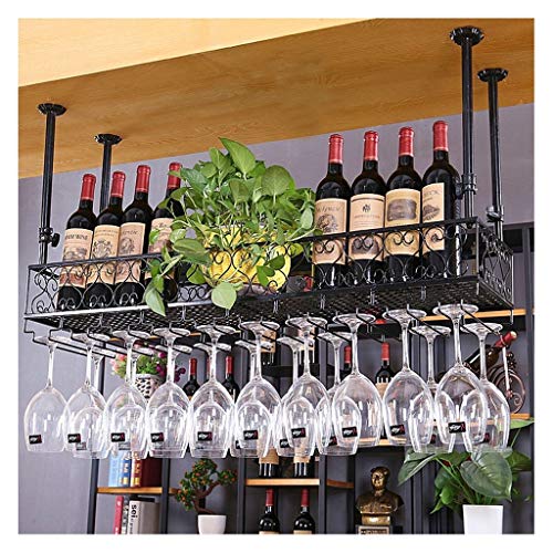 YJPDPHJJ Titolare Calice, Supporto del Vino Rosso, Barra Porta Vetro Appeso, Supporto di Vetro Appeso Europea, Rosso Supporto di Vetro di Vino, Appeso portabicchieri Vino mobilia