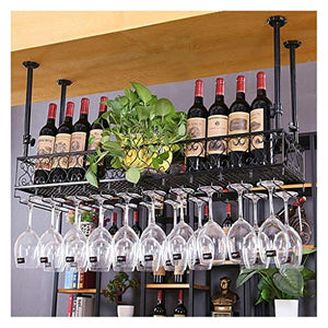 YJPDPHJJ Titolare Calice, Supporto del Vino Rosso, Barra Porta Vetro Appeso, Supporto di Vetro Appeso Europea, Rosso Supporto di Vetro di Vino, Appeso portabicchieri Vino mobilia