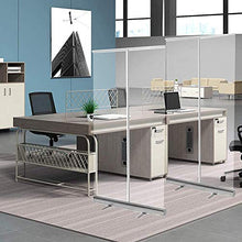 Topniu. (Usando in affari) Schermata divisorie Schermata divisoria Banner estraibile per ufficio, negozi, ristorante, aula, guardia di starnutita in piedi da 80200cm, con banner regolabile stand stand