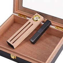 CNBPLS Sicurezza Mini Uomo Portatile Cigar Black Box Portasigarette, Cigar Idratante creatività Cigarette Box Humidor