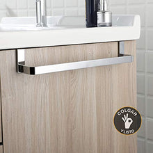 Kibath 321054 Porta Asciugamani Senza Trapani per Mobile da Bagno. Realizzato in Acciaio Inox. Finitura cromata Lunghezza: 29 cm. Non c'è Bisogno di Fare Buchi, Cromo Lucido, 29cm