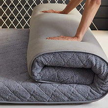 KOKIN Materasso Tatami Giapponese Ispessimento Materasso Futon Pieghevole in Peluche, Materassi Letto futon Soggiorno Tappetino Yoga Tappetino Universale Quattro Stagioni,90 * 200cm