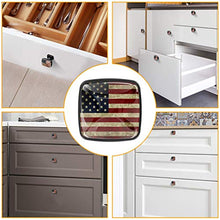 Bandiera americana 1 Pomelli per Porta Set di 4 Pomelli per Mobili Manopole per Cassetti Cucina Armadio Vetro