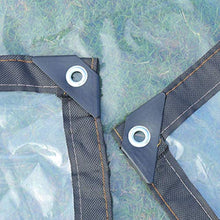 MTYLX Telo Multifunzionale per Esterni, Telo da Esterno Impermeabile Trasparente Resistente Addensato per Esterni Telo per Piante Telo Di Plastica con Occhiello in Metallo, 120G / ㎡,a,3Mx8M