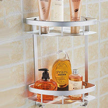 AGGF Mensola per Doccia da Bagno ad Angolo in Alluminio con Montaggio a Parete Accessori per Il Bagno Supporto per cestello