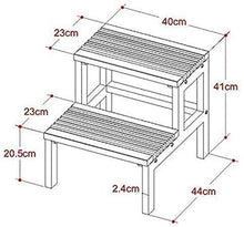 Sgabello Scaletta Pieghevole 2 Step Ladder Sgabello Stato in legno massello Sgabello Sgabello Sgabello Bach da bagno Bach da bagno Bagno in legno Poggiapiedi Sgabello Doppio strato Scalata ad alto ped