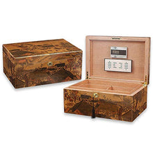 Caishuirong Cigar Box di stoccaggio Qingming Shanghe High Gloss Vernice con elettronico Tester di umidità di Cigar Humidor Cedro Cigar Box Perfetto da Usare in Ufficio e Camera da Letto