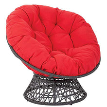 Yxxc Cuscino per Sedia Papasan, Cuscino per Sedia a Dondolo Confortevole e Spesso, Imbottito e Traspirante Cuscino per Sedile a Cestino sospeso Senza Sedia Diametro rosso110cm