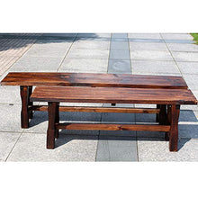 Panchina Anticorrosivo In Legno Massello, Banco Di Terrazza In Legno Lungo A Stecche, Panca Scarpa Mobili Da Balcone Decorativi Esterni, Panchina Per Il Tempo Libero Tripla Processo Di Carbonizzazio