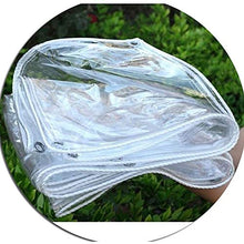 LSXIAO Telo Trasparente, PVC Spessore 0,3mm, Impermeabile, Resistente allo Strappo Rinforzo dei Bordi con Grommet per Deck, Portico, Baldacchino, Mobili da Giardino