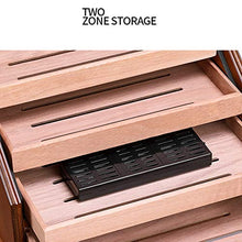 Accessori e umidificatori per sigari Cigar Cabinet Viaggi Grande capacità Cigar Humidor Camera Cigar Box Idratante Grande capacità di Stoccaggio A Strati di Legno di Alta qualità