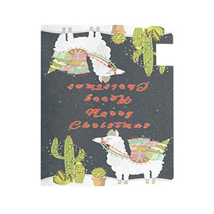 Fun Alpaca Cactus Gift Xmas Llama Tropical Ho Mailbox Copre Magnetiche Grandi Postali Casella Involucri Giardino Cactus Home Decor Dimensioni Standard 53,3 x 45,7 cm