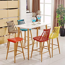 ZHJING Seggiola da Bar Sgabelli da Bar Sedia da Pranzo Sgabello Alto Semplice Industrial Wind Sgabelli da Bar con Gambe Alte Set Cucine (Color : Yellow)