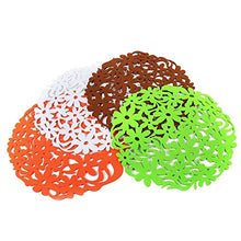 Tarente 4 Colori di Figura Rotonda Tavolo di Feltro tovagliette di Calore Resistente della Cucina della casa Cena Tovagliette Nuovo
