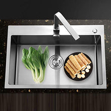 Kitchen Sink. Lavello da Cucina Vasca Singola Lavello da Cucina in Acciaio Inox Lavello Addensato sopra Lavabo Lavabo Lavabo E Verdura Lavabo Bar Lavabo da Balcone Lavello Domestico Argento