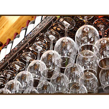 LANA Porta Vino Scaffale Vino Metallo, Hanging Porta Bottiglie e Vetro Parete Regolabile Mensola, Supporto Bottiglie for Bar/Governo/Cucina, Nero (Size : 120CM)
