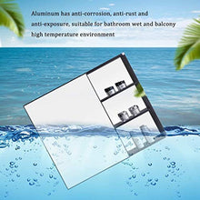 SXFYZCY Mobile pensile per Bagno in Alluminio a Specchio Mobile Bagno Nero con Specchio Mobile Bagno a Specchio con Contenitore