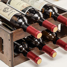 Cremagliera Del Vino Freestanding 6 Bottiglia 6 Tazze Bambù Controsoffitto Vino Cremagliera Di Vetro Cucina Soggiorno Cantina Sala Da Pranzo Decorazione Della Casa Cremagliera Del Bicchiere Di Vino