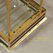 Arredamento per la casa Portabottiglie Portabottiglie industriale moderno in metallo per bicchieri da vino | Portabottiglie in acciaio inox | Braccio telescopico regolabile in altezza (30 60 cm) |