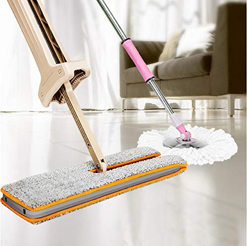 SSAYY Spray Mop Mop Piatto A Doppio Lato Mop Lavabile A Mano Libera Telescopico Lavabile Piano Lavaggio A Goccia Strumenti per La Pulizia della Casa Mop Lavabile per Uso Domestico