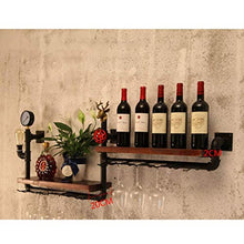 Elegante Scaffale per Vino Portabottiglie Portabottiglie da Parete in Legno con Portabottiglie, HJJ