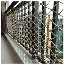 MFLASMF Rete di Sicurezza Protezione per Balcone Rete da Arrampicata per Bambini, Rete di Isolamento a Rete sicura Corda di Canapa Impermeabile, Scale per balconi Giardino Sport all'Aria a