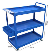 MEI XU Carrelli di Stoccaggio Carrello - Attrezzo per Riparazione Auto Attrezzo per Riparazione Auto Carrello Ricambi per Auto Carrello per Auto Multiuso 3 Strati Carrelli di Utilità