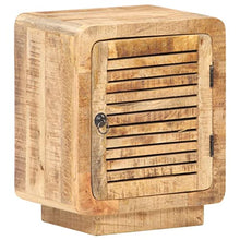 vidaXL Comodino 40x30x50 cm in Legno Massello di Mango Grezzo
