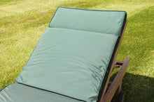 Cuscino per sedie a sdraio da giardino, per giardino, 95 x 45 x 35 cm, colore: verde
