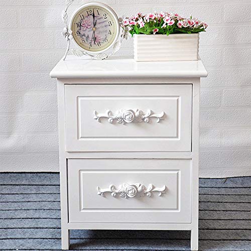 Jtoony Cassettiera Stretta 2-4 Livello di Legno Cassa di Verticale di cassetti for Camera da Letto Corridoio Ingresso Armadio Como Bagagli Comò e Cassettiere (Color : White, Size : 36x29x42cm)