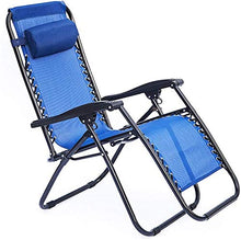 PAKUES-QO Sedia da Giardino reclinabile reclinabile Sedia da Spiaggia Sdraio reclinabile, Blu